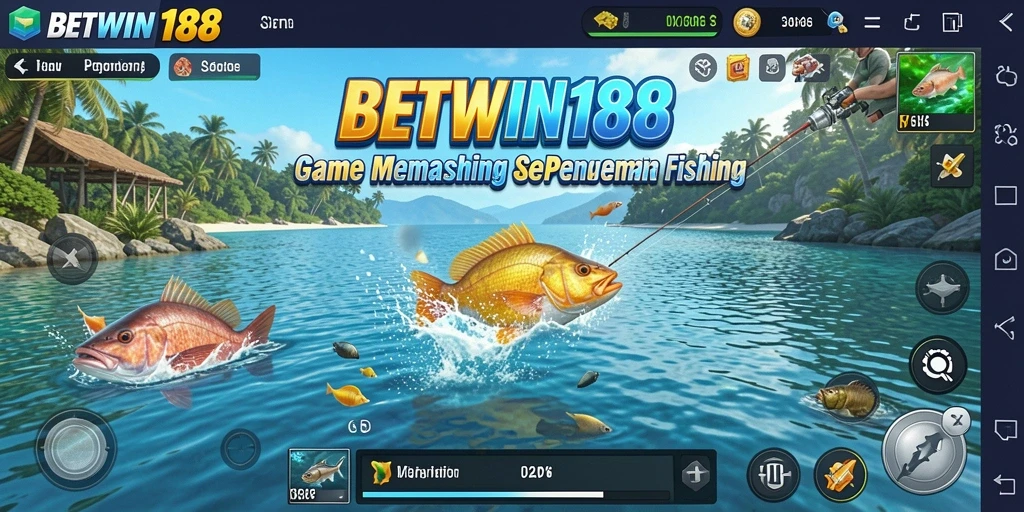 Gameplay BETWIN188 yang menampilkan pengalaman memancing nyata.