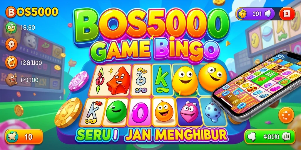 Tampilan gameplay seru dari BOS5000 dengan berbagai tema Bingo.