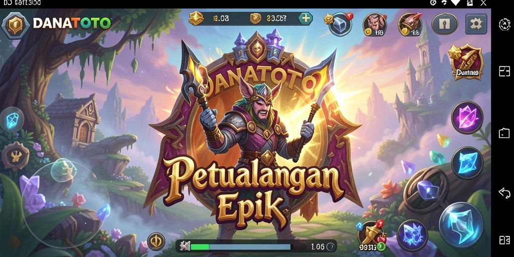 Screenshot gameplay epik dari DANATOTO yang menarik dan mendebarkan.
