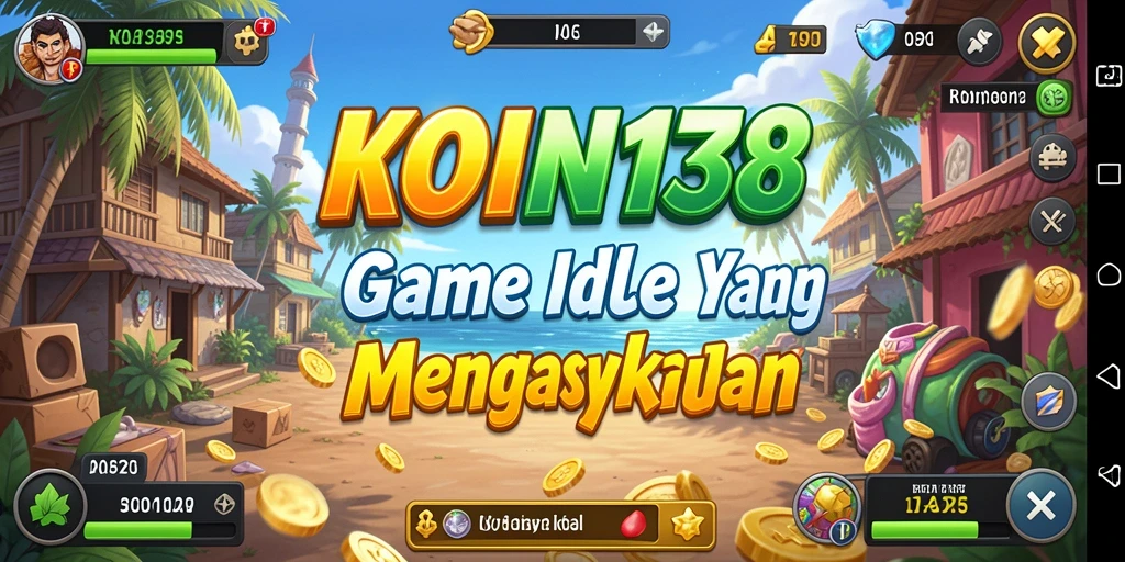 Screenshot gameplay KOIN138 yang menampilkan aksi Idle yang seru.