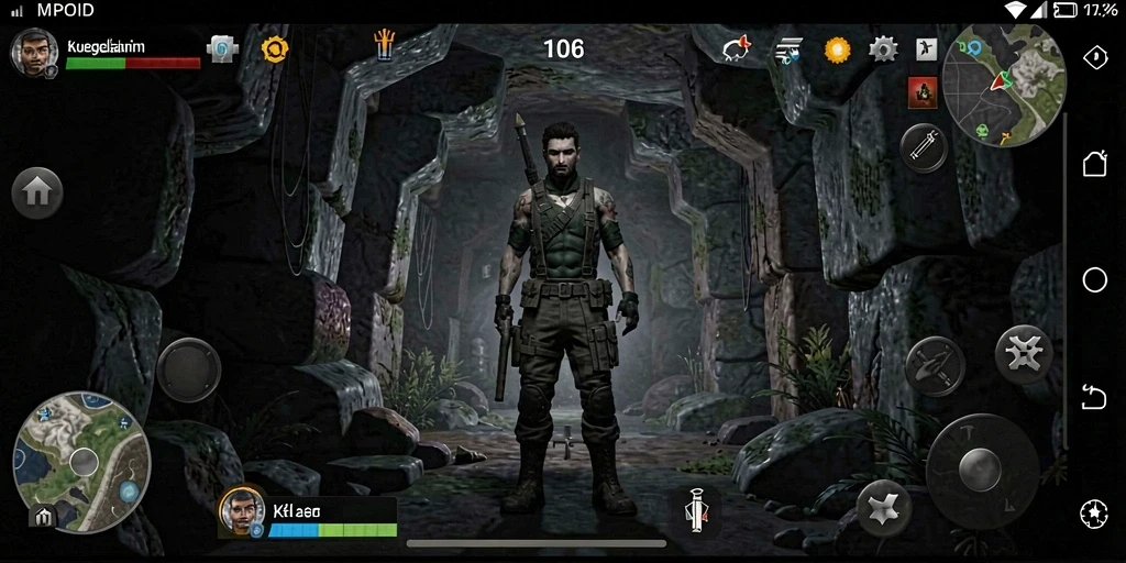 Tampilan gameplay mengerikan dari MPOID yang menampilkan suasana horror.