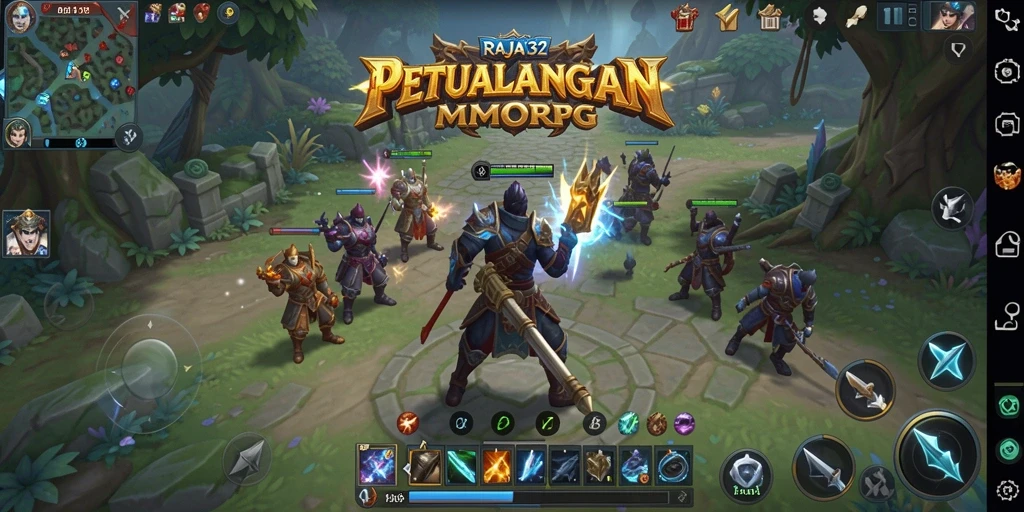 Tampilan menakjubkan dari gameplay RAJA132 dalam dunia MMORPG.