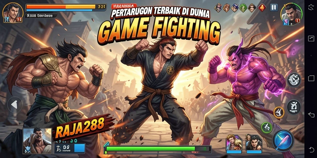 Tangkapan layar utama RAJA288 menampilkan aksi pertarungan yang mendebarkan.