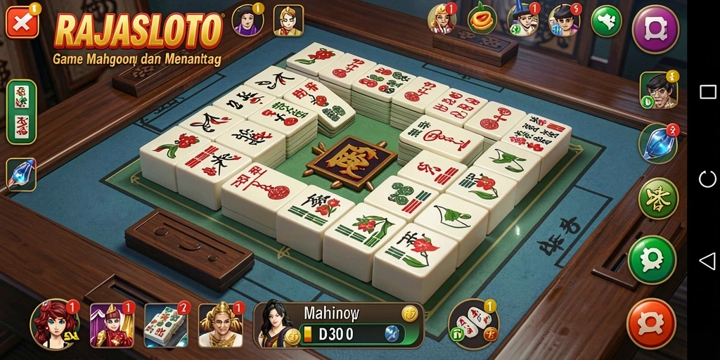 Gameplay menarik RAJASLOTO yang penuh tantangan Mahjong.