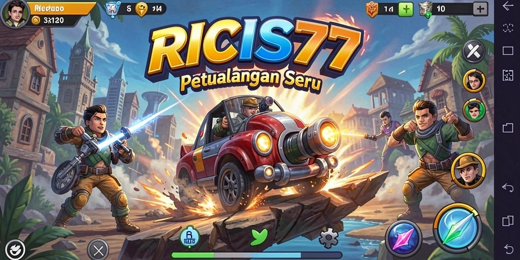Tampilan seru dari gameplay RICIS77 yang menyenangkan.