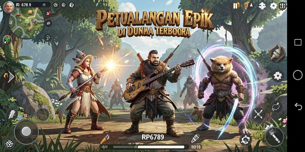 Tangkapan layar yang menunjukkan eksplorasi mendalam di dunia terbuka RP6789.