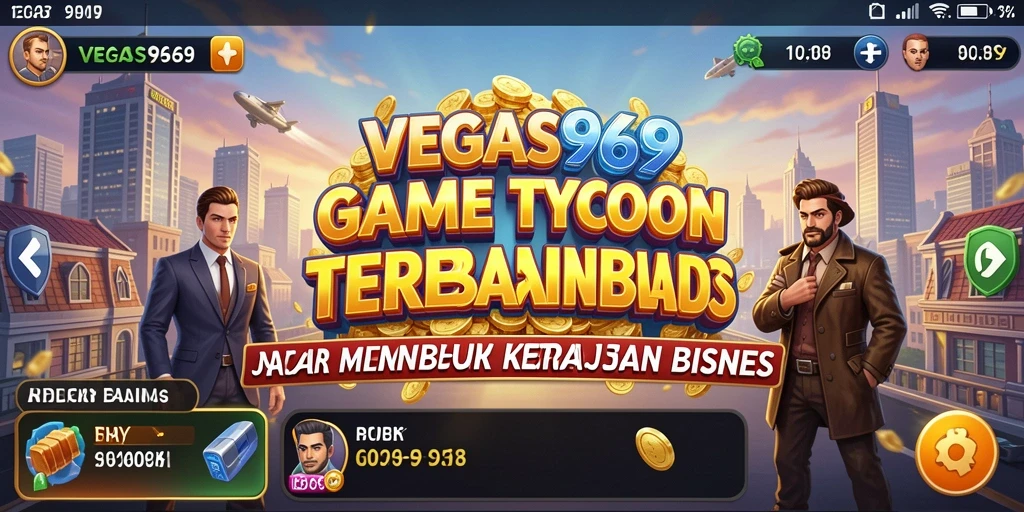 Tampilan gameplay <strong>VEGAS969</strong> menampilkan pengelolaan bisnis yang seru dan interaktif.