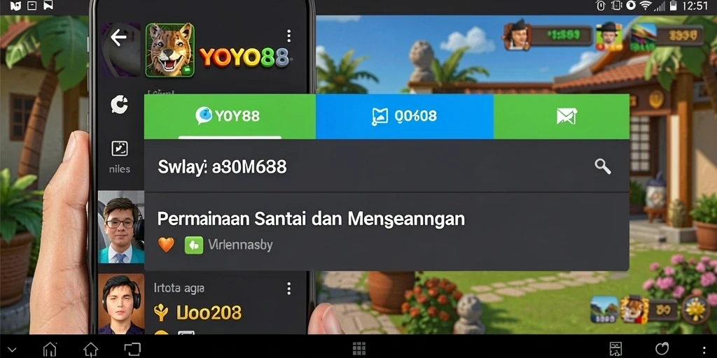 Tangkapan layar utama dari gameplay YOYO88 yang ceria dan menarik.